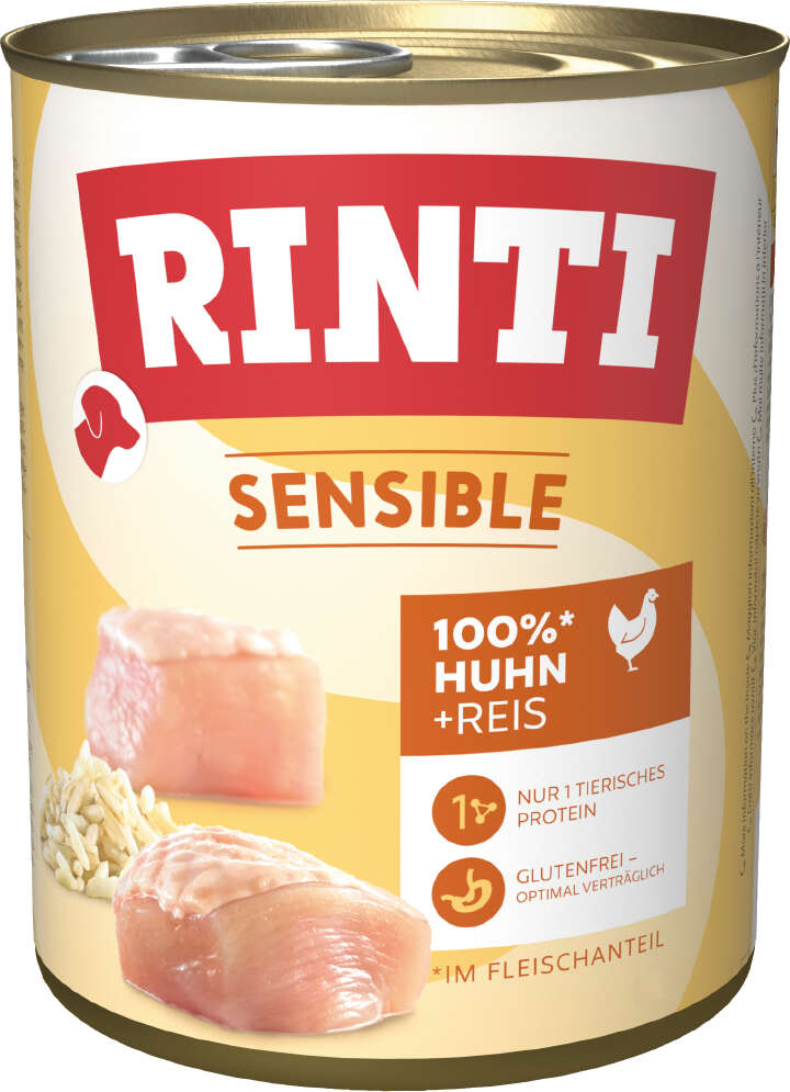 RINTI Hunde-Nassfutter Sensible Huhn & Reis